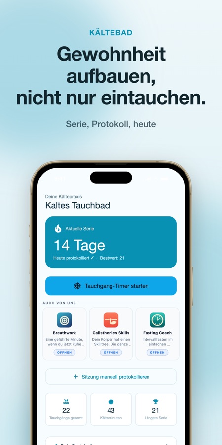 Screenshot 1 von Cold Plunge: Ice Bath Timer