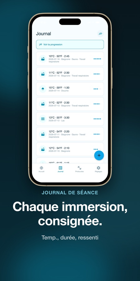 Capture d’écran de Cold Plunge: Ice Bath Timer 3