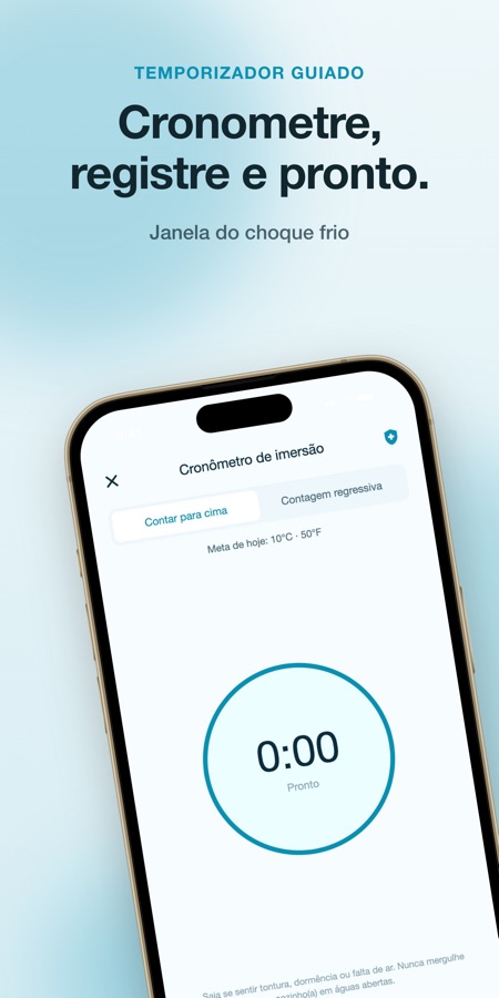 Captura de tela do app Cold Plunge: Ice Bath Timer 2
