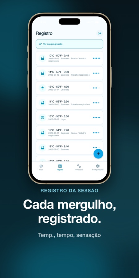 Captura de tela do app Cold Plunge: Ice Bath Timer 3