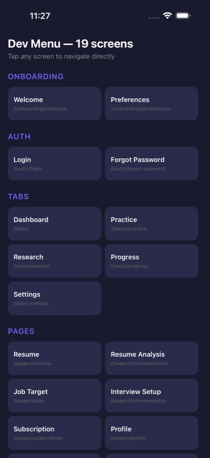 An additional InterviewAce AI screen from the app's store listing
