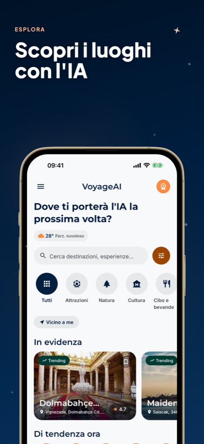 Screenshot 1 dell'app Istanbul Guida: VoyageAI