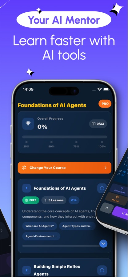 قائمة الدورات بالعربية: مقدمة إلى وكلاء LLM، وهندسة المطالبات للوكلاء، وواجهات LLM البرمجية عمليًا، وعمليات الوكلاء على نظام الملفات، وكل دورة تحمل تصنيف المبتدئين