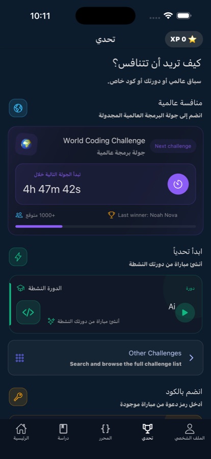 Coding challenge screen in Learn AI for Beginners