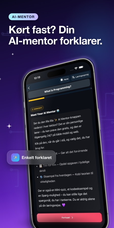 Skærmbillede fra Lær Python i praksis 3