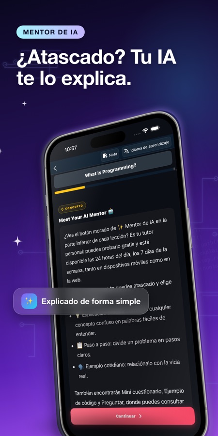 Captura de pantalla de Aprender Python: Curso Code 3