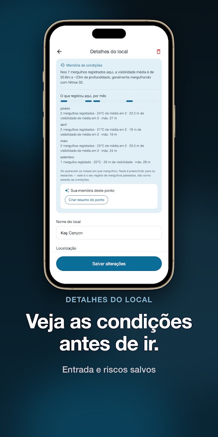 Captura de tela do app Dive Log: Scuba Logbook 3